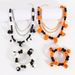 Halloween Skull Beaded Necklace Personality Funny Splicing Color Necklace_ipsvogv.com