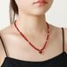 Fashion High-end Sense Niche Love Pendant Collarbone Chain Glass Rice Beads Handmade Beaded Necklace_ipsvogv.com