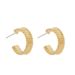 Unisex Fashionable And Simple Twisted C Shaped Earrings With Thick Thread Commuting All Match Earrings_ipsvogv.com
