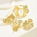 Fashionable commuting style wristbands, rings, women's sets, niche floral pleated design earrings, versatile accessories_ipsvogv.com