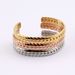 Unisex Jewelry Fashion Stainless Steel Wheat Ear Open Bracelet Fashionable Texture Summer Titanium Steel Bracelet Personality_ipsvogv.com