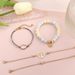 New Fashion Diamond Life Tree 4-piece Bracelet Adjustable Combination Set_ipsvogv.com