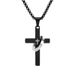 Men's Jewelry Stainless Steel Personality Cross Necklace Hip Hop Long Pendant Accessories_ipsvogv.com