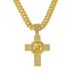 New Personalized Men's Full Diamond Chain Hip Hop Style Rotating Dollar Cross Pendant Necklace_ipsvogv.com