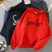 Women's clothing 2023 new autumn letter hooded loose ladies sweatshirt women's tops _ipsvogv.com