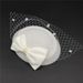 Bow pill box charming hat Women's Tea party wedding hat with veil Hairpin headband_ipsvogv.com