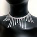 Fashion ladies tassel full diamond necklace niche light luxury temperament necklace niche creative new clavicle necklace for women_ipsvogv.com