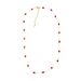 Advanced French Style Interval Cut Red Agate Necklace, Niche, Light Luxury, Simple Collarbone Chain, Free For Best_ipsvogv.com
