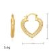 Women’s Jewelry Set Fashion Copper Plated Real Gold Hollow Heart Shaped Unique Love Shape Earrings High End Light Luxury Earrings Jewelry For Women_ipsvogv.com