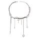 Niche Design Pearl Star Fringed Necklace High-end Light Luxury Cross Necklace_ipsvogv.com
