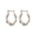 S925 Sterling Silver Twist Ear Ring Trendy Niche Design High-grade Sweet Internet Celebrity Light Luxury Earrings Approved_ipsvogv.com