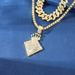 Hip hop alloy full diamond crown diamond high quality fashion necklace set Cuban chain tennis_ipsvogv.com