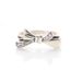 Women's Jewelry Elegant Bow Ring With Zircon Stones, Silver-Toned Copper Alloy Statement Ring For Valentine's Day, Birthday Gift, Fashion Accessory_ipsvogv.com