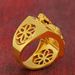 Vietnam Boutique Dominant Laos Sand Gold Pure Copper Plated Hollow Dragon Ring Men's_ipsvogv.com