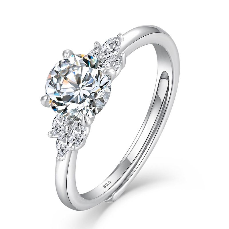 Light luxury diamond ring for women, simple and fashionable ring, niche S925 sterling silver, fashion jewelry, silver jewelry_ipsvogv.com