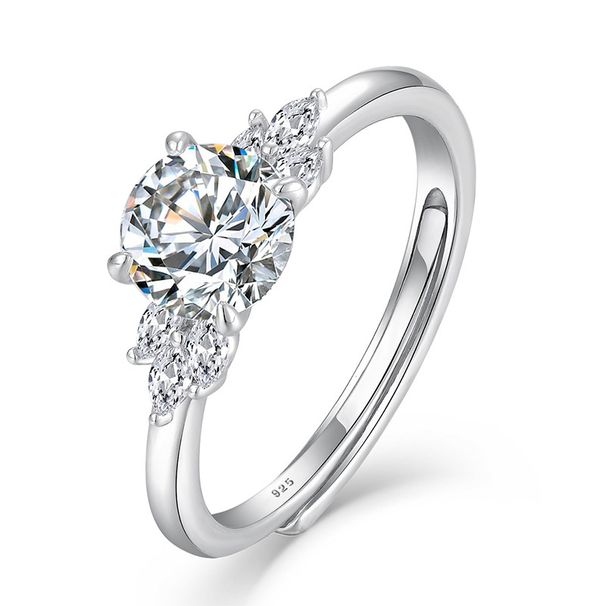 Light luxury diamond ring for women, simple and fashionable ring, niche S925 sterling silver, fashion jewelry, silver jewelry_ipsvogv.com