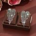 Unisex Fashion Color Earrings Full Diamond Long Tassel Heart Earrings For Women Temperament Water_ipsvogv.com