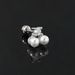 Unisex popular pierced ear bone studs for women micro inlaid zircon screw ear studs sweet temperament pearl earrings earrings_ipsvogv.com