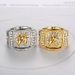 Men's Jewelry Popular Hip Hop HIPHOP Jewelry Titanium Steel Gold Plated Diamond Horse Head Men's Ring_ipsvogv.com