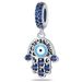 Women's Jewelry Magic Eye Series Blue Eye Tima White Copper Plated Silver Beads_ipsvogv.com