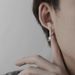 Hot Selling Popular Cross For Men In Hip-Hop, Cool Style, Asymmetrical Tassel Earrings, Trendy And Personalized Men's Single Earrings_ipsvogv.com