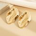 Jewelry simple metal geometric round smooth INS Feng Shui ripple irregular geometric earrings for women_ipsvogv.com