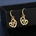 Gold Color Heart Letters MOM Drop Earrings For Women Stainless Steel Romantic Fashion Ear Dangle Earring Jewelry Gifts_ipsvogv.com