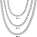 Hip Hop For Men 3mm 5mm Alloy Rhinestone Row Tennis Chain Gold Silver Simple Versatile Necklace_ipsvogv.com