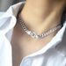 Women’s Jewelry Set Fashion Sterling Silver Chain Belt Buckle Necklace Female Retro Clavicle Korean Version Ins Cold Style Simple Fashion Personality_ipsvogv.com