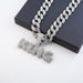 Hipster Hip Hop Alloy Necklace With Diamonds Exaggerated Pendant KING Alphabet Personality Trend Brand Accessories_ipsvogv.com