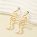 Ins Personality Creative Metal Snake Shaped Earrings Simple High End Diamond Studded Curved Design Earrings Net Red Ear Jewelry_ipsvogv.com