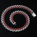 Personalized new product 15mm full diamond Cuban thick chain hip-hop dual color necklace for men's accessories_ipsvogv.com