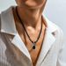 cross-border Tiger Stone Beaded Necklace Men's Hip-hop Niche High-end Sense Simple Personality Men's Collarbone Chain Accessories_ipsvogv.com
