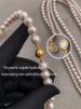 2025 Arrivals Girl’s White Pearl Magnetic Round Buckle Beadeds Necklace 2024 New Collarbone Chain Elegant Jewelry For_ipsvogv.com