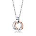 Men's Jewelry Three Ring Pendant Interlocking Stainless Steel Necklace Sweater Chain Couple Jewelry_ipsvogv.com
