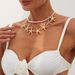 Jewelry Beach Ocean Metal Starfish Ins Style Pearl Bead Collarbone Chain Necklace_ipsvogv.com