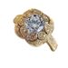Unisex Fashion National Trend Ethnic Style Jewelry Retro Flower Zircon Ring Exquisite Flower Round Diamond Women's Ring_ipsvogv.com
