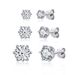 Classic Six Claw D Color Mosonite for Women's Pure Silver Gold Plated Earrings_ipsvogv.com