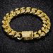 Hip Hop Gold Silver Copper Micro Paved Zircon Cuban Necklace Men's Jewelry_ipsvogv.com