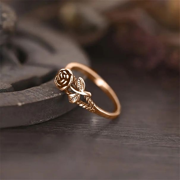 Cao Shifeng Made 3D Rose Classic Fine Ring, And Charming Index Finger Ring_ipsvogv.com