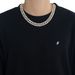 Men’s Jewelry Set Fashion Hip Hop Necklace 15mm Bubble Chain Three Color Cuban Chain Pavé Zircon Personality Trend Brand Men's Hip Hop Jewelry_ipsvogv.com