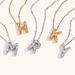 Women's Jewelry Stainless Steel K Gold Balloon Letter Necklace Silver Bubble 26 English Pendants Jewelry_ipsvogv.com