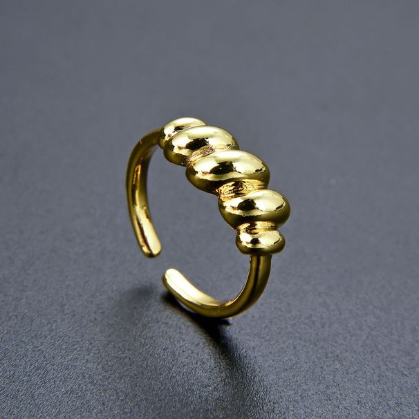 Women’s Jewelry Set Fashion Open Ring Female Creative Simple Bread Wrapped Croissant Design Ring Ins Cold_ipsvogv.com