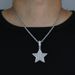 Men's Jewelry Hip Hop New Five Pointed Star Pendant Copper Inlaid Zircon Full Diamond Pendant Necklace Fashion Trend_ipsvogv.com