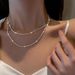 Jewelry Hot Sale Sparkling Caterpillar Women's Silver Necklace Women's Basic Chain Clavicle Chain_ipsvogv.com