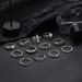New Bohemian Style Pearl Inlaid Diamond Carved Pattern Set Of 12 Pieces For New Rings_ipsvogv.com