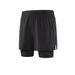Men's Clothing Two-Piece Sports Shorts Training Pants Fitness Running Marathon Shorts Foot Blue Shorts_ipsvogv.com