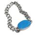 Hip Hop Men's Cuban Blue Resin Curved Salman Khan Chain Bracelet_ipsvogv.com