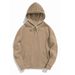 Men's Clothing retro pure cotton sweater jacket pullover solid color large size hoodie_ipsvogv.com