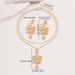 2024 New Style Women's Flower Necklace Earring Set with Rose Design, High Grade Earrings_ipsvogv.com